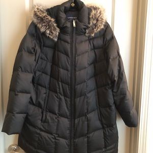 Lands End Plus size Down Puffer Coat
